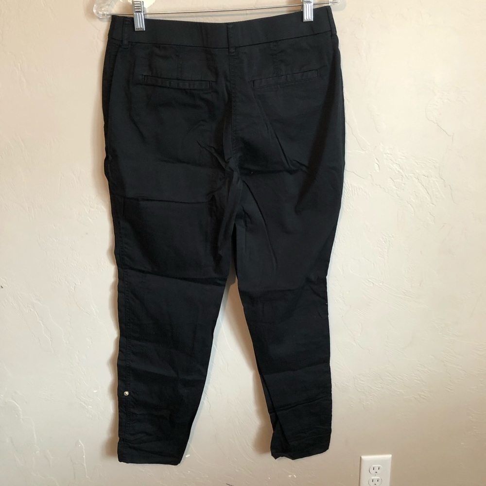 Chico’s Black Luxe Utility Convertible Ankle Pants - Picture 7 of 12